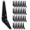 ELSKER&HOME 32 Pack Shelf Brackets 4 Inch, Floating Shelf Bracket