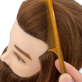 Mannequin Head Human Hair, Hair Mannequin Head Practice Kit, Barber Mannequin Head Male