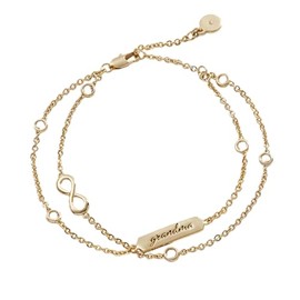 Alex and Ani AA753723SG,Grandma Infinity Adjustable Bracelet,Shiny Gold,Gold, Bracelets