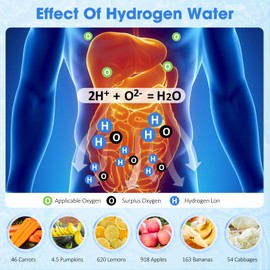 55Oz Hydrogen Water Bottle,Hydrogen Water Bottle Generator with 2500PPD Pure Hydrogen Rich Concentration,High Capacity Portable Hydrogen Water Bottle UK for Sports with SPE/PEM Technology