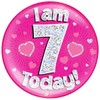 OAKTREE UK 633087 6" Jumbo Badge I am 7 Today