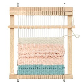 Micki Square Frame Wooden Weaving Loom Kit + Weaving Yarn â Arts and Crafts for Kids â Girls and Boys Gifts â Age 3+