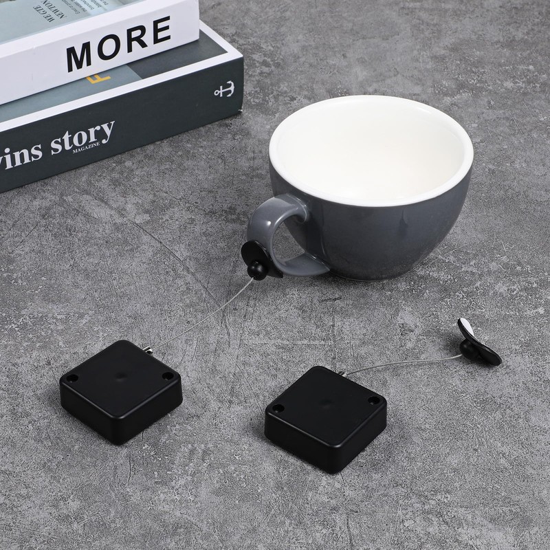 Retractable Remote Control Tether Remote Control Security Lanyard Lock with