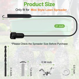 Gifeerory Lawn Spreader Control Cable, Compatible with Scotts Mini Broadcast Spreader, Lawn Fertilizer Control Cord, Spreader Locking Lever Pull Cable Replacement for Scotts Mini Push Lawn Fertilizer