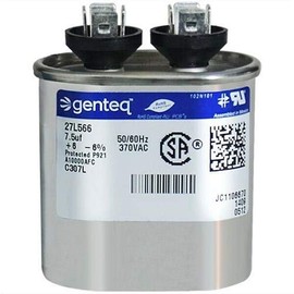 CPT00477-7.5 uf MFD 370 Volt VAC - Trane Oval Run Capacitor Upgrade