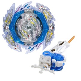 Netoke Gyro Burst Spinning Top Set, 4D Metal Fusion Fight Spinning Top, with Battling B-200 Holy Sword Launcher LR Gift Set, Models: B-189