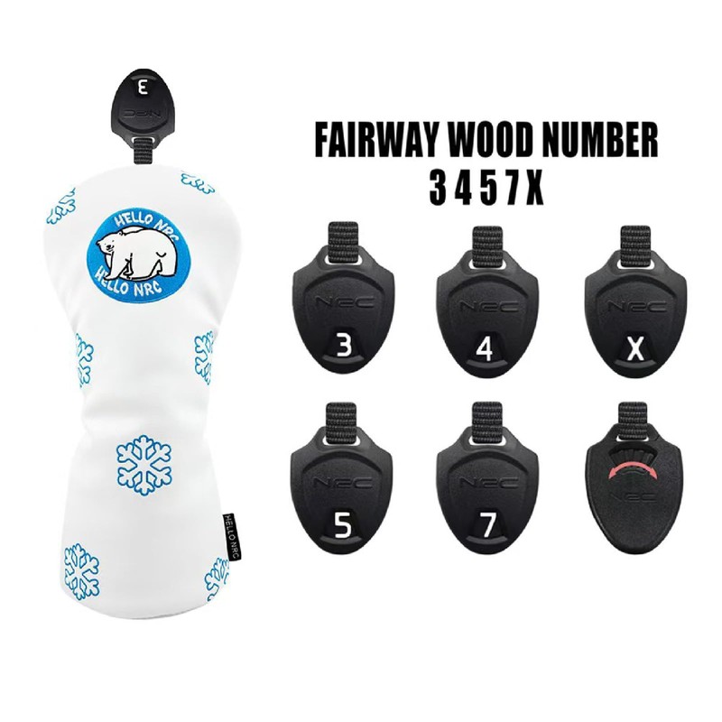 Golf Headcover Putter Cover Driver 440cc 460cc Wood Utility UT