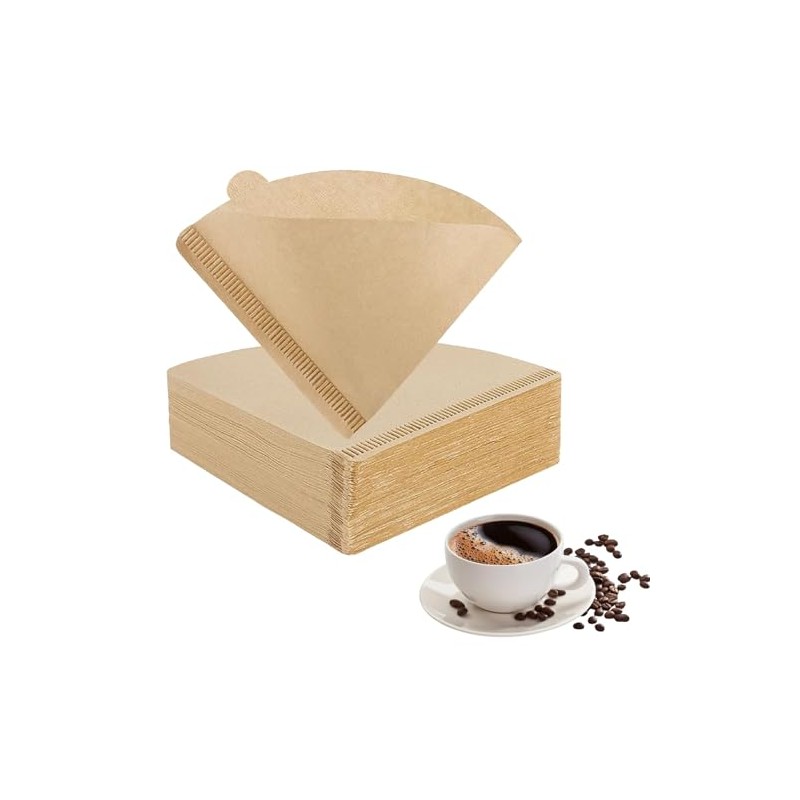 ASIRYVA 100 PCS Coffee Filter Papers Unbleached, Disposable Filter Papers,