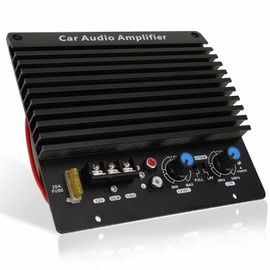 FK205 Car Power Amplifier, 1000W Car Audio High Power Amplifier Amp Board Powerful Bass Sub Woofer Board 12V for 8‑12 Inch Bass Speaker