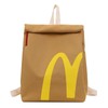 McDonald's Backpack Lightweight for Women Men Knapsack Funny Crossbody Shoulder