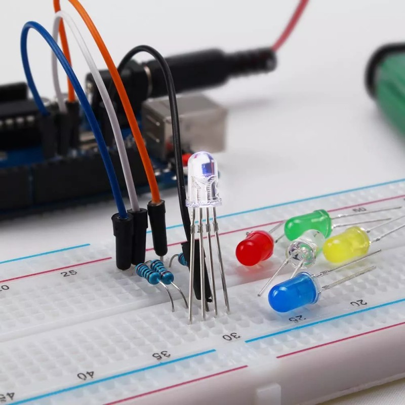 REXQualis Kit Componentes Electronicos Para Arduino, Raspberry Pi Con Módulo