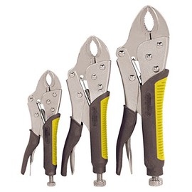 3 Pc Curved Jaw Locking Pliers Set
