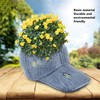 Hat Flower Pot Blue Retro Cowboy Hat Clothes Resin Plant