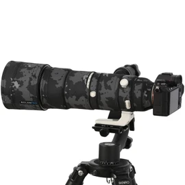 ROLANPRO Lens Cover | Compatible with Sony FE 200-600mm F5.6-6.3 G OSS | Camouflage Cover for Telephoto Lens | 3 Layer Protection, Waterproof | Color Number: #18 Black (MY-153)