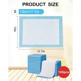 Niwaes 100 Pcs Disposable Bird Cage Liner 12.9" X 17.7" Birds Cage Liners Super Absorbent Birdcage Liners Parakeet Cage Training Accessories with Quick-Dry Surface for Cockatiels Canaries Parrots