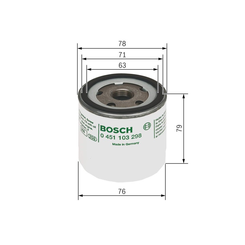 Bosch 0451103298 Oil Filter
