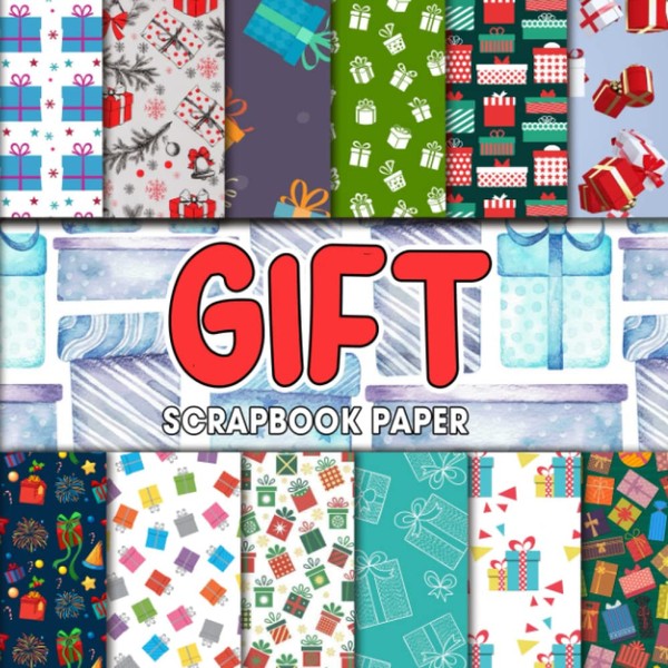 Gift Scrapbook Paper: Christmas Ephemera, Decorative Paper, and Clip Art