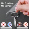 Strjobaili 12 Pack Large Adhesive Hooks for 44 lb(Max) Hanging