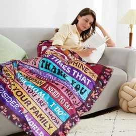 Lookio Chubba Mother's Day Birthday Gifts for Mom from Daughter Son, to My Mom Mothers Day Blanket, Mama Gifts for Moms, Blanket for Mom 60"x50"