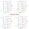 22 Drawers, Acrylic Desk Makeup Organizer, Plastic Drawers Organizer, Stackable