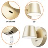URSOLA Wall Light LED Wall Sconce with On/Off Switch USB