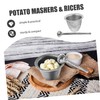 iplusmile 1Set Household Grinding Bowl with Pestle Manual Potato Crusher