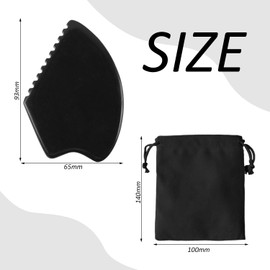 1 Piece of Scraping Tool and 1 Velvet Bag, Body Care Supplies, Manual Massager, Suitable for Face, Neck, and Legs.