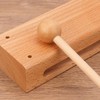 kukmakri 2 Set Solid Wood Rhythm Block with Mallet -