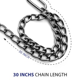 DEXSUR Durable OB Handle Apparatus with 2 Handle Puller Hooks and 2 Chains - Stainless Steel for Cow, Goat, and Cattle Delivery Instruments on Dairy Farms, 30 Inch