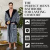 Luxurious Plush Bathrobe - Men's Robes with Hood - Comfortable