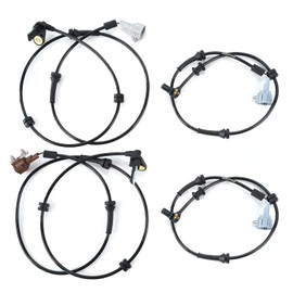 MOCA 4Pcs Front & Rear ABS Wheel Speed Sensors Compatible with 04-07 for Nissan Titan 5.6L