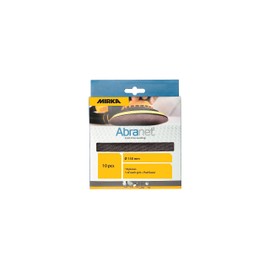 Mirka Abranet net sanding discs Ø 150 mm Hook & loop/Mix-pack 1 of each grit 80, 100, 120, 150, 180, 220, 320, 400, 600 + protective disc / 10 pcs/for all 150 mm eccentric sanders and grinders