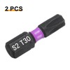 sourcing map 2pcs TT30 Torx Screwdriver Bit 1/4" Hex Shank