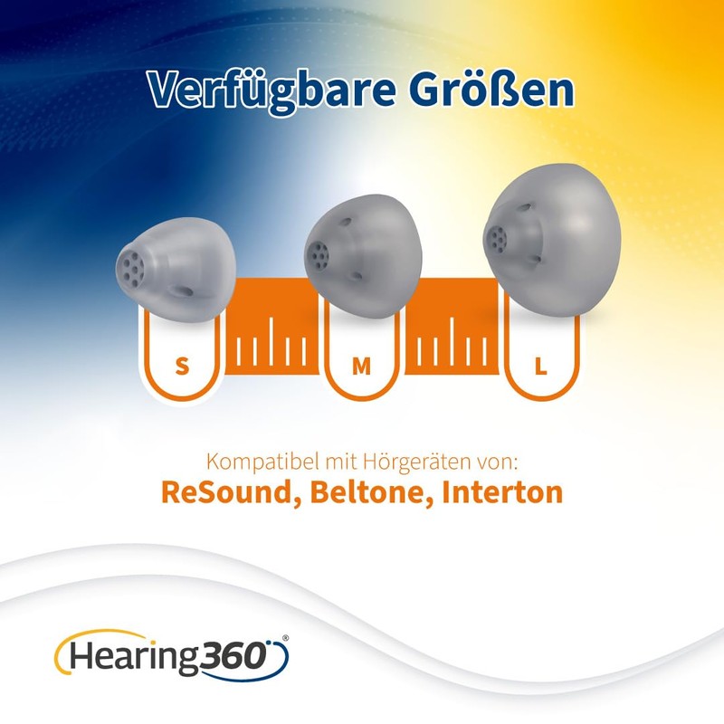 10 Closed Domes for CIAO, ReSound, Beltone and Interton Hearing