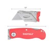 Sheffield 12614 Red Folding Utility Knife, Stocking Stuffers, Gifts for