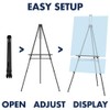 Quartet Easel, Aluminum, Heavy-Duty, Telescoping, 66" Max. Height, Supports 45