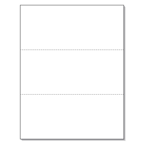 Pack of 500 Sheets, 8-1/2 x 11" Letter Size Perforated