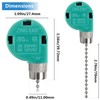 Ceiling Fan Switch, 4 Wire Zing Ear ZE-268S6 Pull Chain