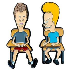Zen Monkey Studios x Beavis and Butt-head In Class Collectible Enamel Pinset