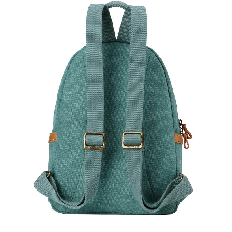 Troop London TRP0255 Classic Canvas Backpack - Small Blue Floral