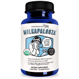 Legendairy Milk Milkapalooza Lactation Supplement for Breastfeeding Moms, Increase Breast Milk Supply with Organic Moringa, Fennel, Nettle, & Shatavari, Vegan Postpartum Essentials Fenugreek-Free 60ct