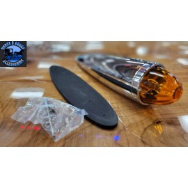 grand general glass lens watermelon chrome heavy die cast housing light amber old school 93702