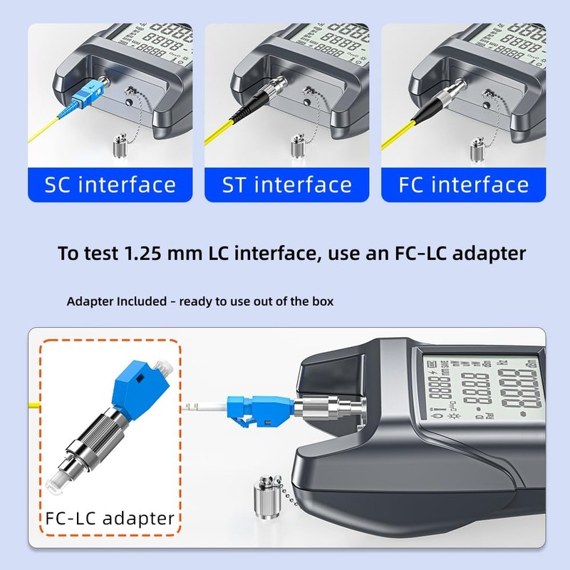 Fiber Optic Cable Tester & Power Meter - Portable Optical