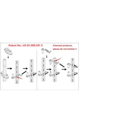 T-Post Gate Hinge Pins - Heavy Duty Gate Hanger, Hang a gate from a Metal T Post, Steel Gate Hinges Target Hanger for Farm Gate, Garden & Backyard Gate, Easy to Install. (Patent)