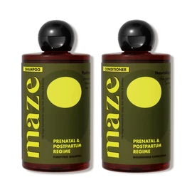 Maze Prenatal & Postpartum Shampoo & Conditioner Bundle 2 x 250ml. For Thicker, Fuller Hair & a Healthier Scalp. Pregnancy & Breastfeeding Safe