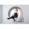 MOOCHI 2 Pairs Women's Plus Size Opaque Tights Black 7X/8X
