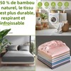 Fitted Sheet 160 x 200 cm Bamboo Grey Fitted Sheet