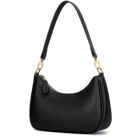 KKXIU Shoulder Bag for Women Cute Hobo Purses and Handbags Retro Clutch Underarm Purse - Color: Black
