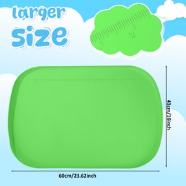 LemonRoad 3 Pack Silicone Art Mats for Crafts 24" x 16" Painting Mat for Kids with Raised Side to Stay Tidy Drawing Paint Silicone Craft Mat for Clay Resin Jewelry Making DIY Art Crafts Creation