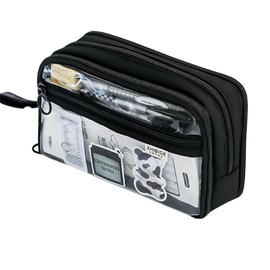 [ASY] Pen Case, Transparent Window, Pen Pouch, Clear, Transparent, Pencil Case, Pen Bag, Large Capacity, Multi-functional, Cosmetic Storage Bag, Tool Pen Case, Small Storage, Stationery Storage,